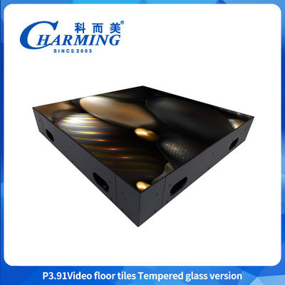 P3.91 Tempered Glass Model Ultra-Clear Display Video Dancing Floor Tiles For Indoor And Outdoor Rental Activities Quick Maintenance