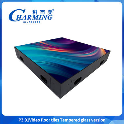 IP65 WATERROOF P3.91 VIDEO FLOOR TILES TEMPERED GLASS VERSION