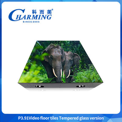 P3.91 LED video floor tile easy maintenance LED video display high grayscale high contrast design floor tile screen