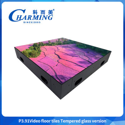 P3.91 LED video floor tiles high brightness and realistic effects LED video floor screen Colorful Design LED Floor tile