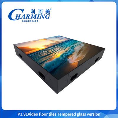P3.91 LED video floor tiles high brightness and realistic effects LED video floor screen Colorful Design LED Floor tile