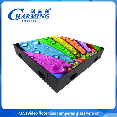 P3.91 High performance load-bearing and waterproof design LED video floor tile high brightness LED video floor tile