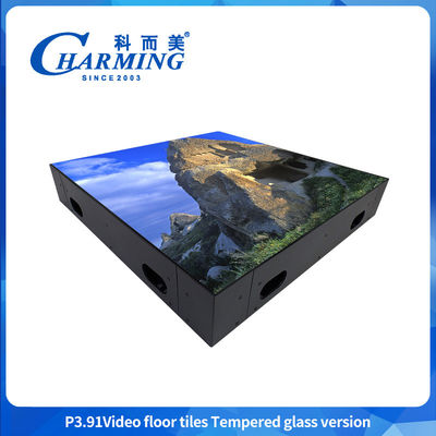 P3.91 LED video floor tiles high brightness and realistic effects LED video floor screen Colorful Design LED Floor tile