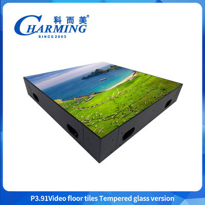 50x50CM Led Dance Floor P3.91 Video Floor Tiles Tempered Glass Version
