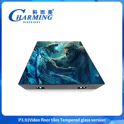 Decorative Led String Floor Screen Display P3.91 With Glass Cover Strong And Waterproof