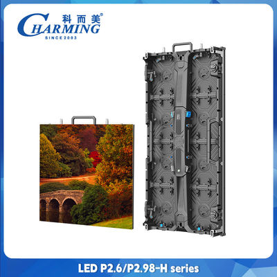 P2.98 P2.6  Indoor Rental LED Display Front Service LED Display With Magnet 500x500 Cabinet