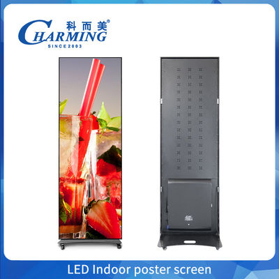 Indoor Poster Screen LED Video Wall Display with Mobile Phone Control and High Refresh Rate for Easy Setup and Portable