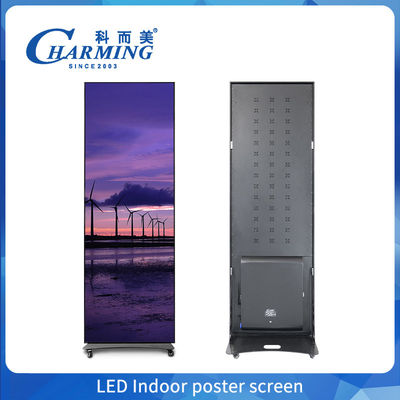 Indoor Full Color Poster LED Display P1.86 Floor Standing Digital Poster LED Screen