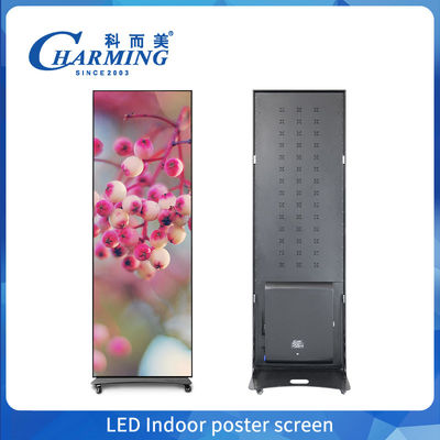 HD LED Indoor Full Color Poster LED Display P1.86 P2 P2.5 P3 Floor Standing Digital Screen Poster Screen