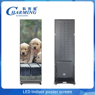 Indoor Welcome LED Light Menu Board 640mm*1920mm Rectangle Lighting Box With Aluminum Frame Acrylic And Glass Materials
