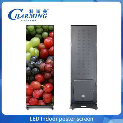 Portable Digital Poster Smart TV Advertising Indoor Poster Screen 1.86mm High Resolution