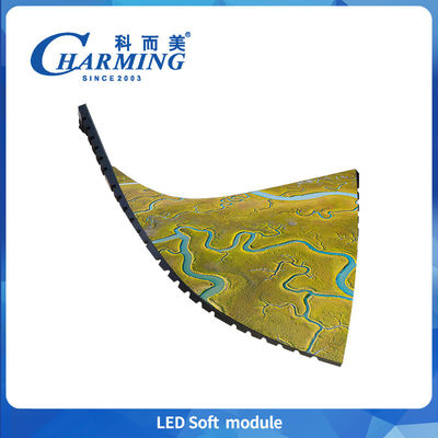 Flexible Module P2-P3.076 Indoor Led Soft Module 16 Bit High Gray Scale Full Color For Shopping Mall