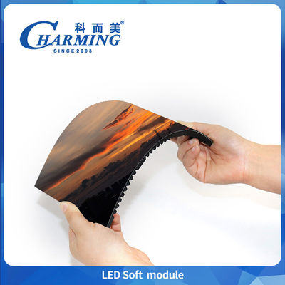 Custom Front Maintenance Magnetic Flexible Soft Led Module Panel P1.86 P2 P2.5 HD Cylinder Led Screen For Creative Display