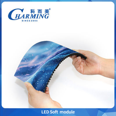 High-Refresh-Rate Indoor LED Soft Module Video Wall for Light Advertising Campaigns and Event Organization