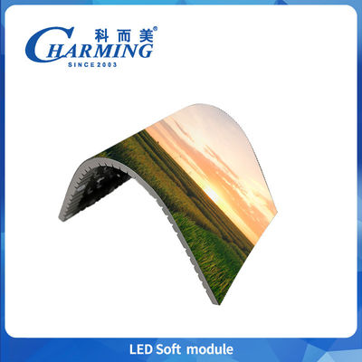 P3 P3.076 P4 Indoor Led Soft Module Low Power Low Heat Fixed Installation For Wave Screen And Ribbon Screen