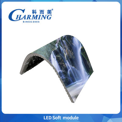 Full Color P1.86/P2/P2.5/P3.076 Indoor Led Soft Module 800hz High Brightness For Cylindrical Screen