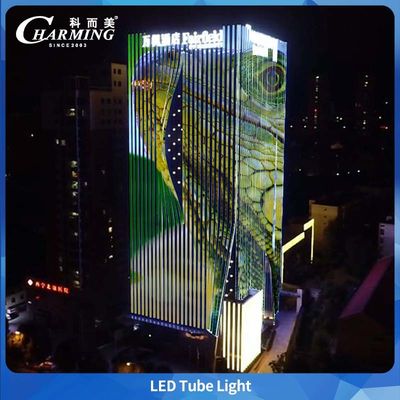 U38 Aluminum Alloy RGB Led Tube Light DC24V SPI Control for Building