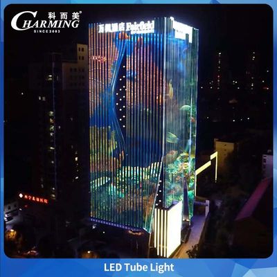 Gray Aluminum Alloy tube light from Charmingled original manufacturer with DMX control and IP66 for outdoor building and bridge places