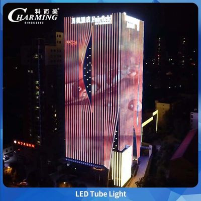 IP65 Rated Outdoor Tube Light Without Dark Area Connection Anti UV-PC Cover For Staircase Building Lighting