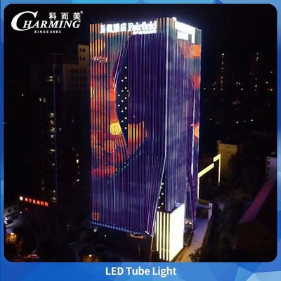 Charming 24w 0.5/1m Aminal Video RGB Led Tube Lighting For Building Facade