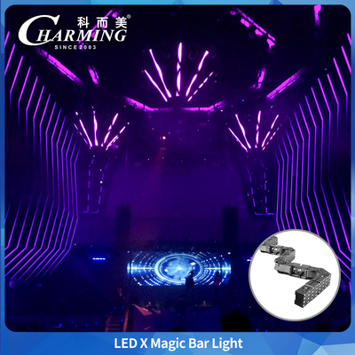 Easy To Disassemble And Assemble To Different Lengths Charming Product LED X Magic Bar Modular Design Charming Product LED X Magic Bar RGB LED Pixel Bar For Entertainment Event  
