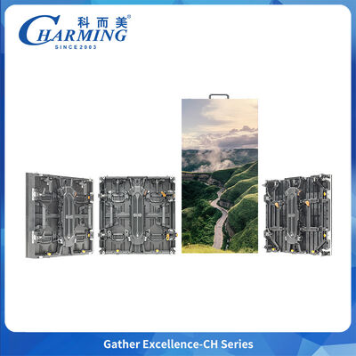 Rental LED Display lightweight P3.91 flexible cabinets with front rear access and reinforced die cast aluminum frame providing cooling