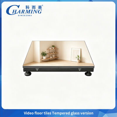 500kg High Load Capacity Tempered Glass Dance Floor LED Wear-resistant for KTV