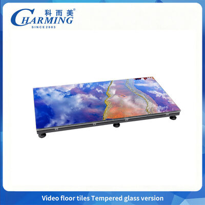 65536Dot/㎡ Dance Floor LED Display P3.91 with Tempered Glass Version 14-16 Bit Grey Level