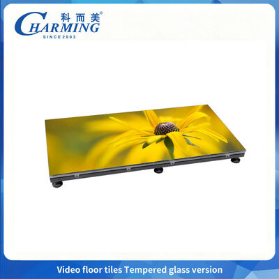 Post-maintenance P2.6 Dance Floor LED Tempered Glass Cover Support feet required for installation