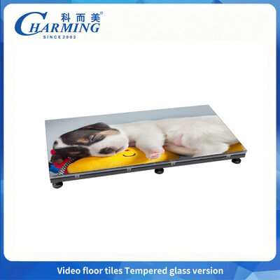 Interactive Floor LED Screen with 8mm Thick Tempered Glass Load Bearing and P3.91 Pixel Pitch for Stage Performance