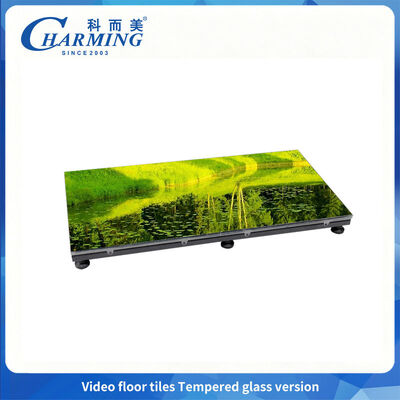 P2.6 can Adjustable height Dance Floor LED Tempered Glass Cover with CE Certification