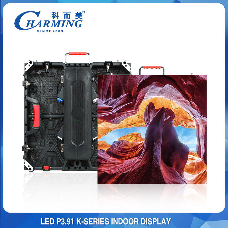 Practical Rental Indoor Fixed LED Display P3.91 With Rubber Handle