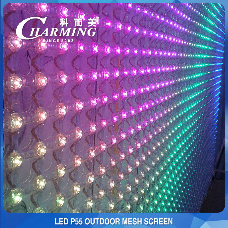 150W P55 Flexible LED Mesh Screen Waterproof Multipurpose 324 Dot/M2