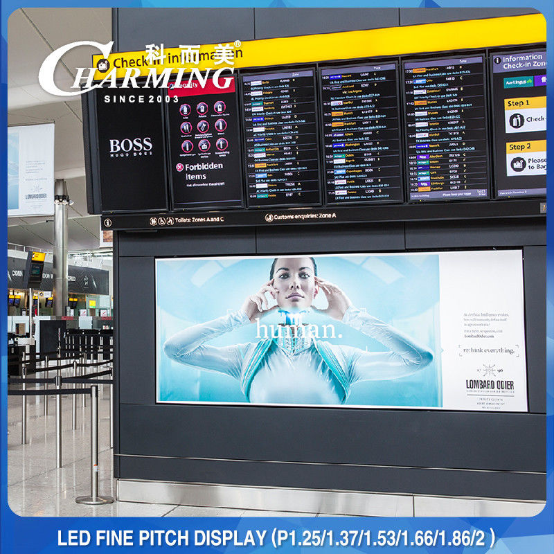 Advertising 4K Indoor Video Wall Display Diecast Aluminium P2.5 Seamless