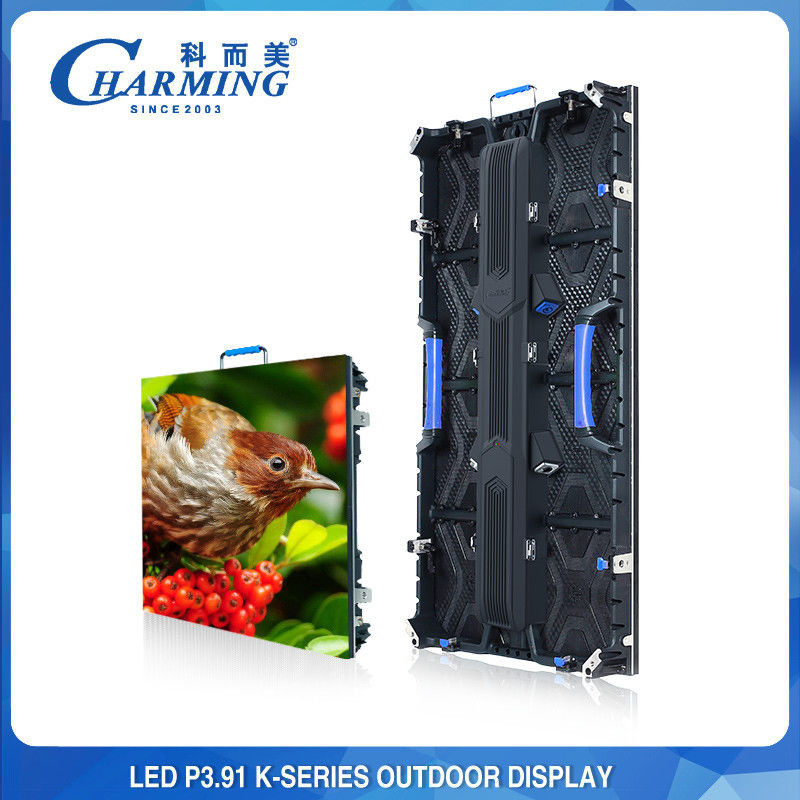 Outdoor Full Color LED Video Wall Display , Rental Video P3.91 LED Screen