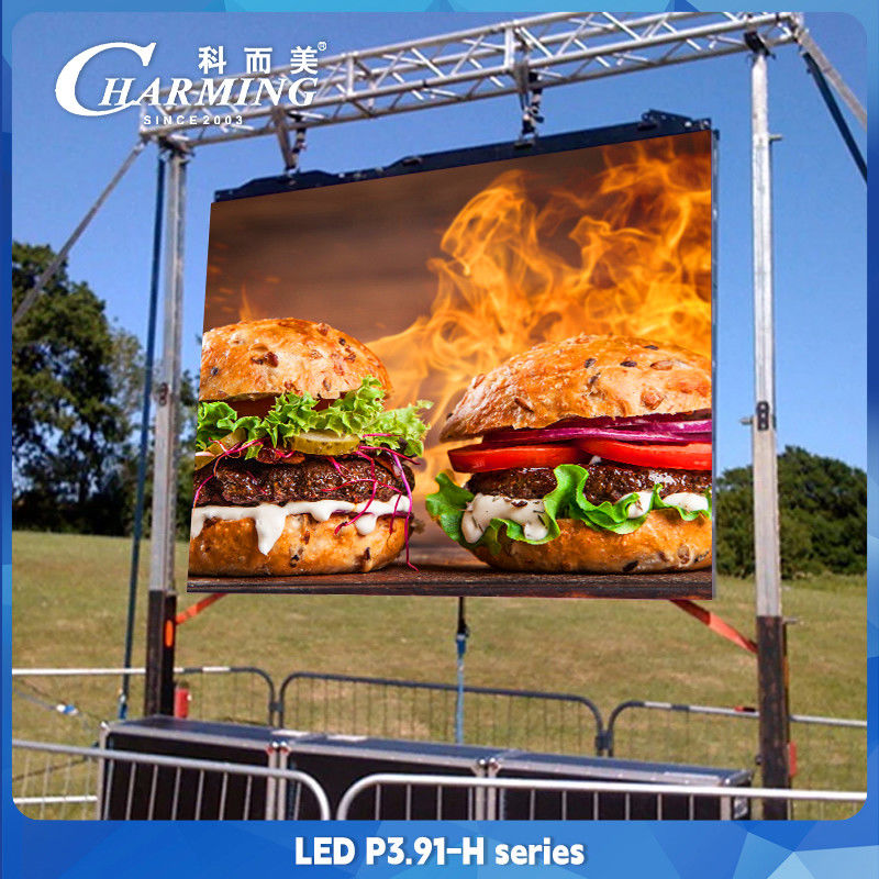 P3.91 Outdoor LED Panel Video Wall Display With Aluminum Alloy Cabinet