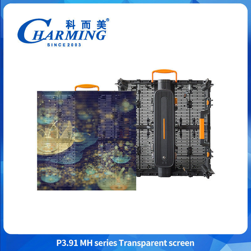 3840Hz LED Flexible Transparent Film Display 50000 Hours Life Span