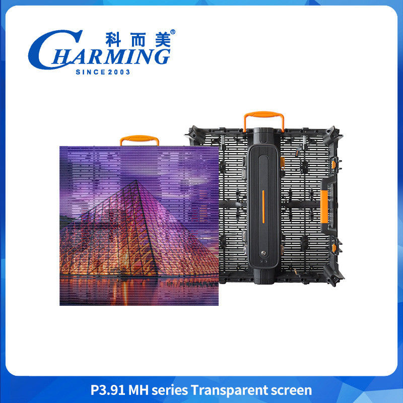 Rental P3.91 transparent screen waterproof for outdoor use factory outlet best sale