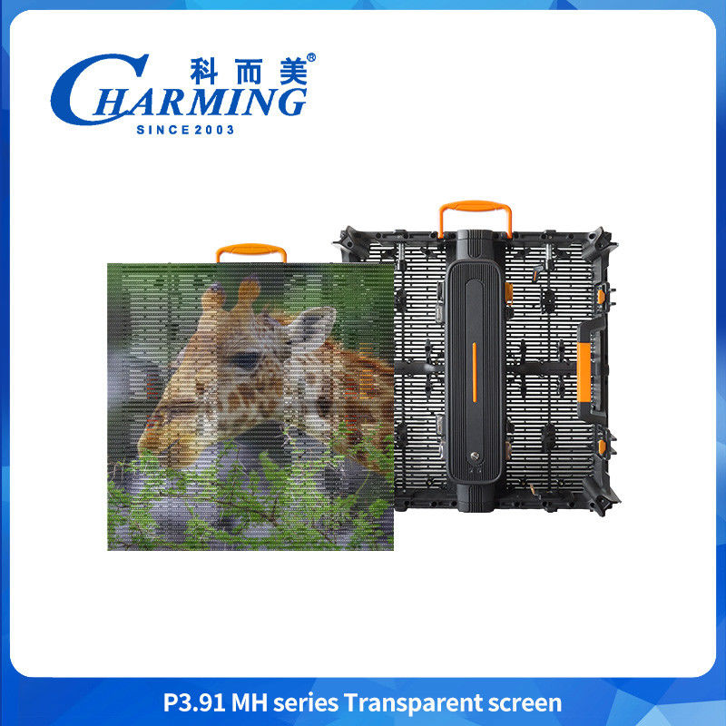 16bit Transparent Led Display P3.91 Anti Collision Transparent Led Video Wall Display
