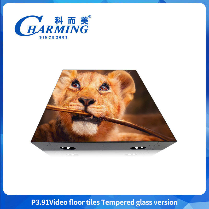 Load Capacity  500KG Dance Floor Tempered P3.91 Glass Dance Floor Rapid Packaging Technology