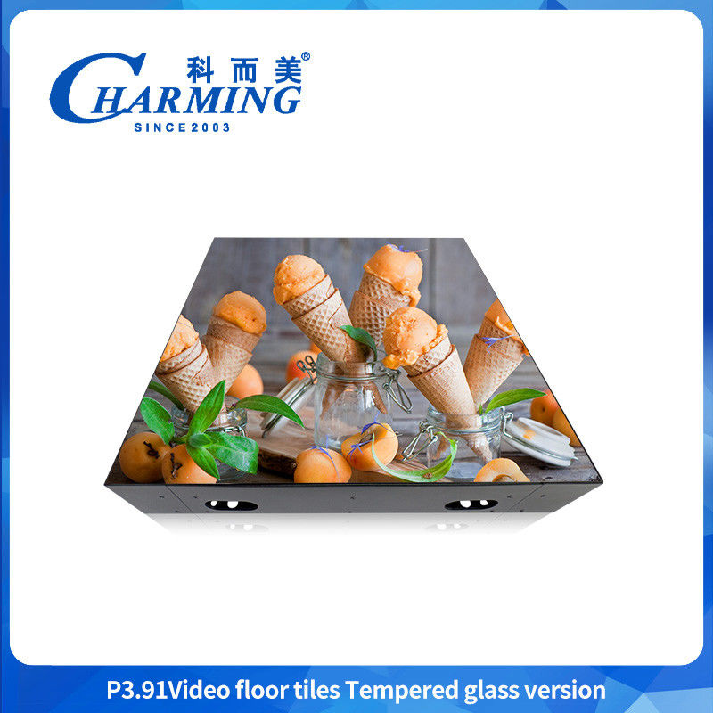 P3.91 Portable Outdoor And Indoor Rental Digital Boards Smd1921 Video Screen Led Dance Floor  Panels For Wedding Party