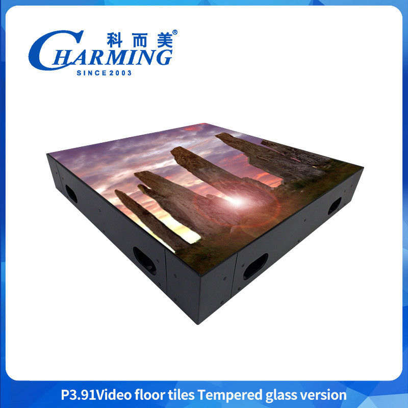 Easy To Install 500*500mm Tempered Glass Video Dancing Floor Tile Screen Ip65 Advanced Protection