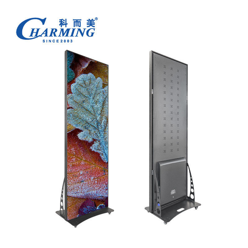Moveable P1.86-P2.5 Indoor Digital Advertising Led Poster Display Led Video Wall