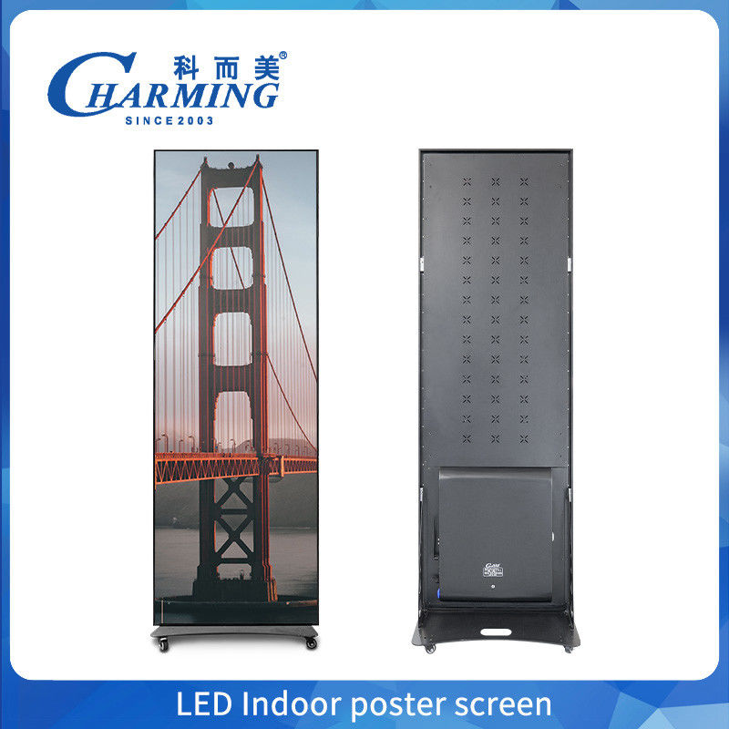 Indoor Poster Screen LED Video Wall Display with Mobile Phone Control and High Refresh Rate for Easy Setup and Portable