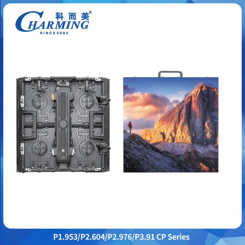 P2.6/2.976/3.91 Aluminum Alloy Box Adjustable Arc Size 500*500mm/500*1000mm 7680Hz HD Rental Outdoor Led Didplay