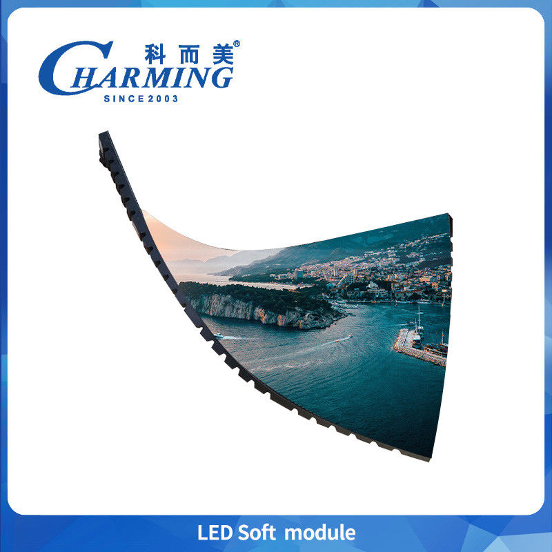 IP40 Strong Magnetic Cylindrical Flexible Screens P2 P2.5 P3 P3.076 P4 Front Maintenance Indoor Soft Module