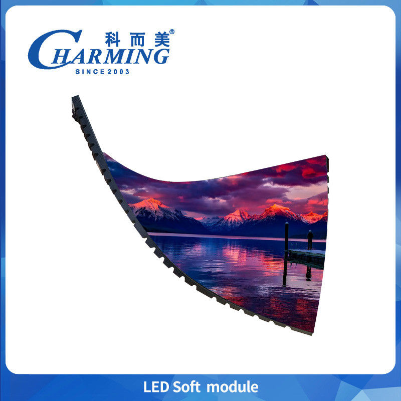 High-Refresh-Rate Indoor LED Soft Module Video Wall for Light Advertising Campaigns and Event Organization