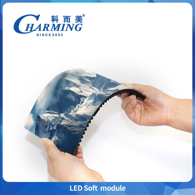 P3 P3.076 P4 Indoor Led Soft Module Low Power Low Heat Fixed Installation For Wave Screen And Ribbon Screen