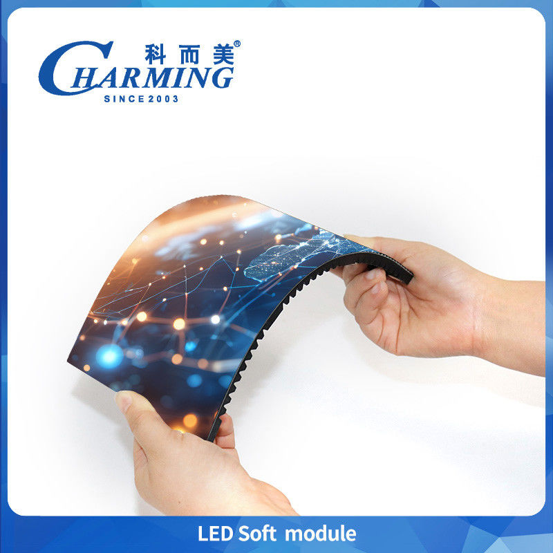 Custom Front Maintenance Magnetic Flexible Soft Led Module Panel P1.86 P2 P2.5 HD Cylinder Led Screen For Creative Display