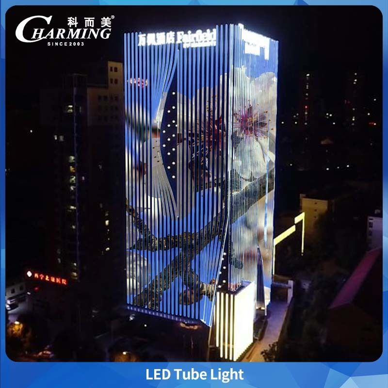 U30 Aluminum Alloy+PC RGBW Led Tube Light DMX for Outdoor Bridge